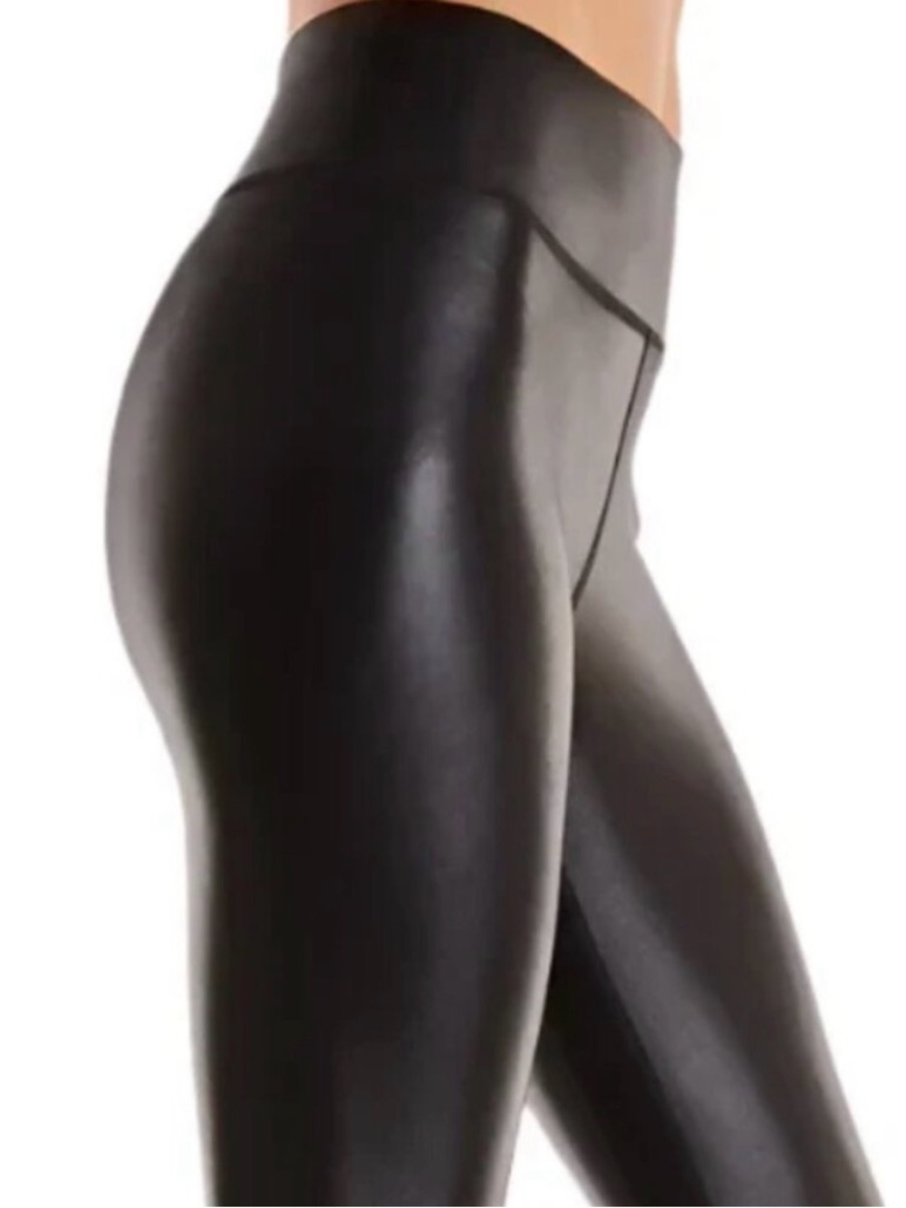 Noli Women’s Shiny Black Liquid Leggings Yoga Size Small - Picture 2 of 5